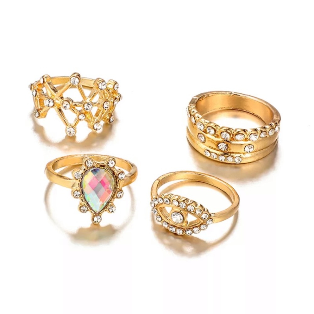 🆕 Midi Knuckle Ring Set - Picture 3 of 4